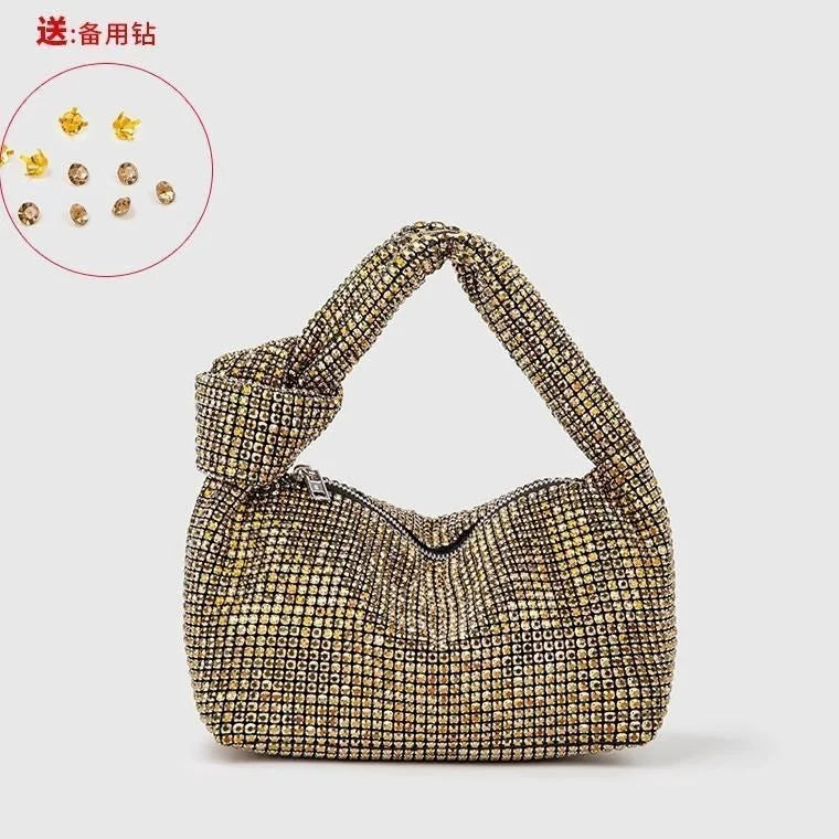 Rhinestones Crystal Knot Evening Purse & Tote