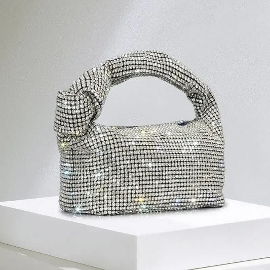 Rhinestones Crystal Knot Evening Purse & Tote