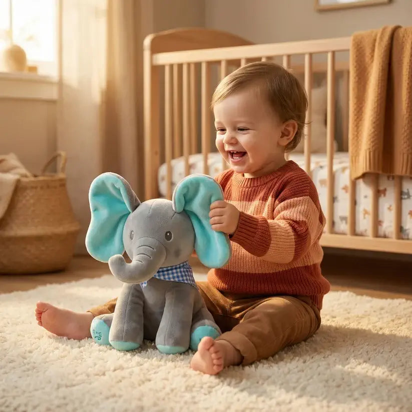 Peek-A-Boo Plush Elephant