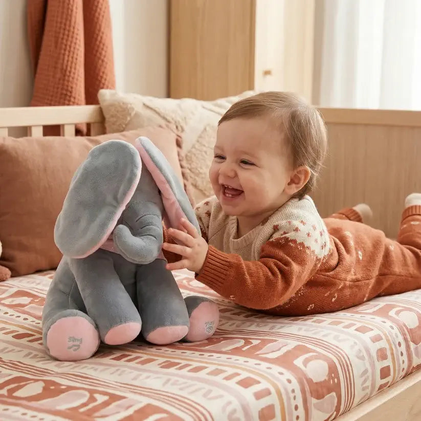 Peek-A-Boo Plush Elephant