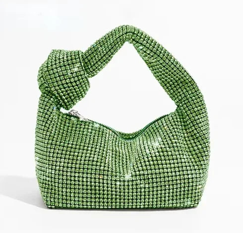 Rhinestones Crystal Knot Evening Purse & Tote