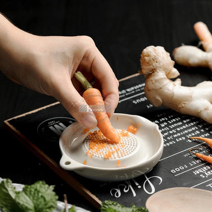 Japanese Ceramic Ginger Garlic Masher - Kitchen Grinder for Household