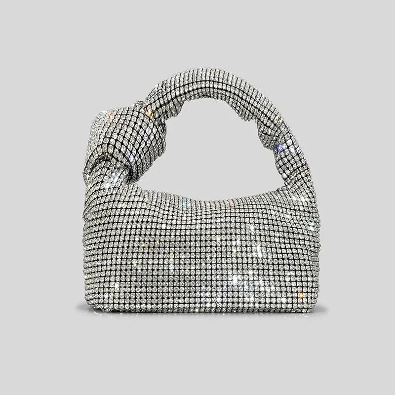 Rhinestones Crystal Knot Evening Purse & Tote