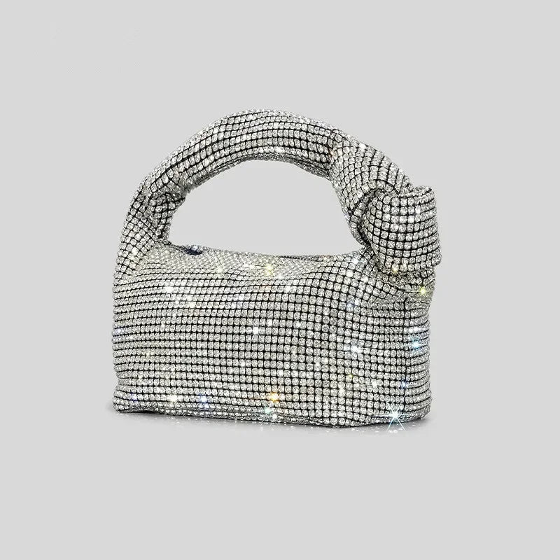 Rhinestones Crystal Knot Evening Purse & Tote