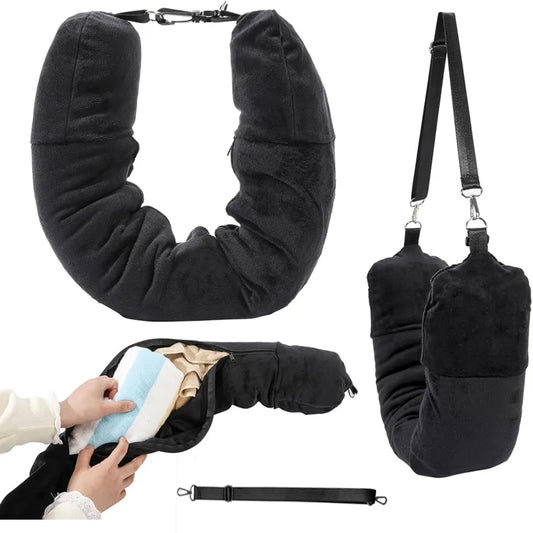 U-Shape Neck Cushion Pillowcase - Storage Bag