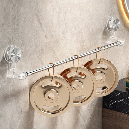 Bathroom Suction Cup Towel Holder Organizer - No Drilling