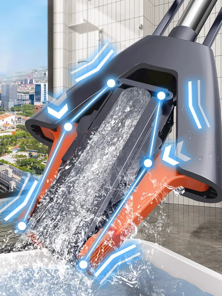 Collodion Mop Set - Foldable Hand-Free Squeeze