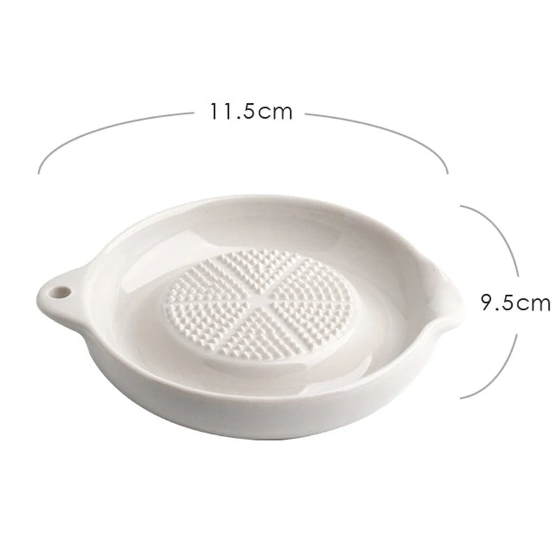 Japanese Ceramic Ginger Garlic Masher - Kitchen Grinder for Household