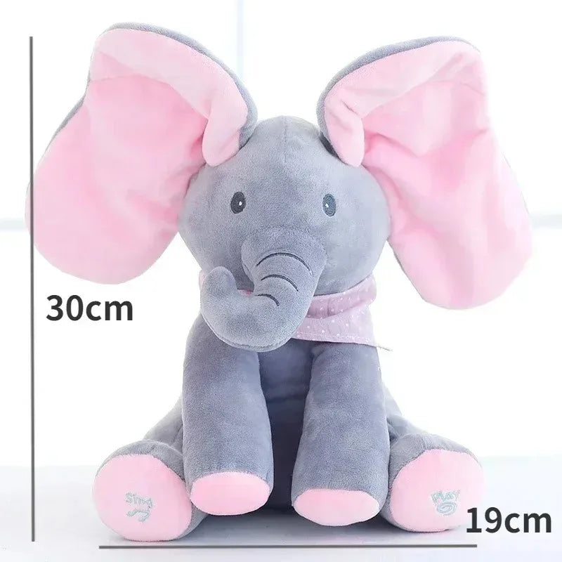 Moving Ears Singing Elephant Plush for Kids