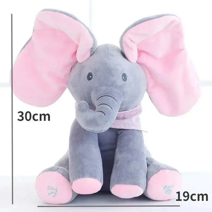Moving Ears Singing Elephant Plush for Kids