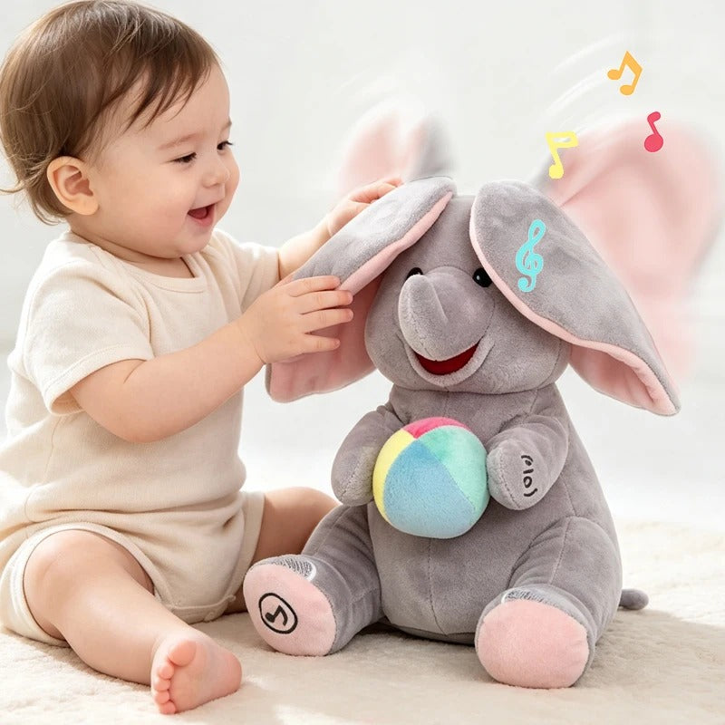 Peek-A-Boo Plush Elephant