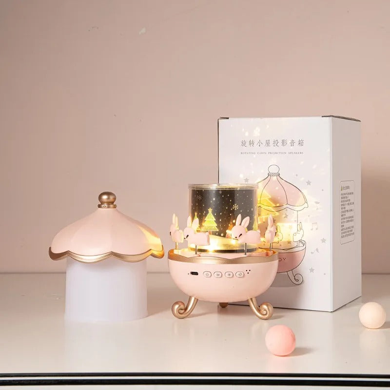 Bunny Carousel Night Light Projector - جهاز عرض ضوئي ليلي