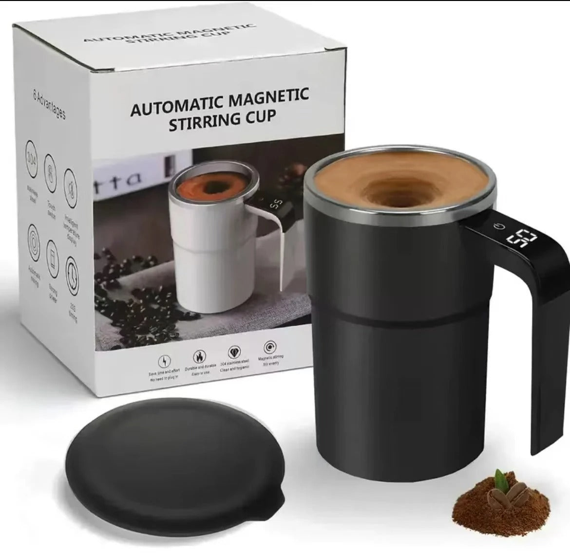 Stainless Steel Automatic Stirring Cup - قهوة محمولة